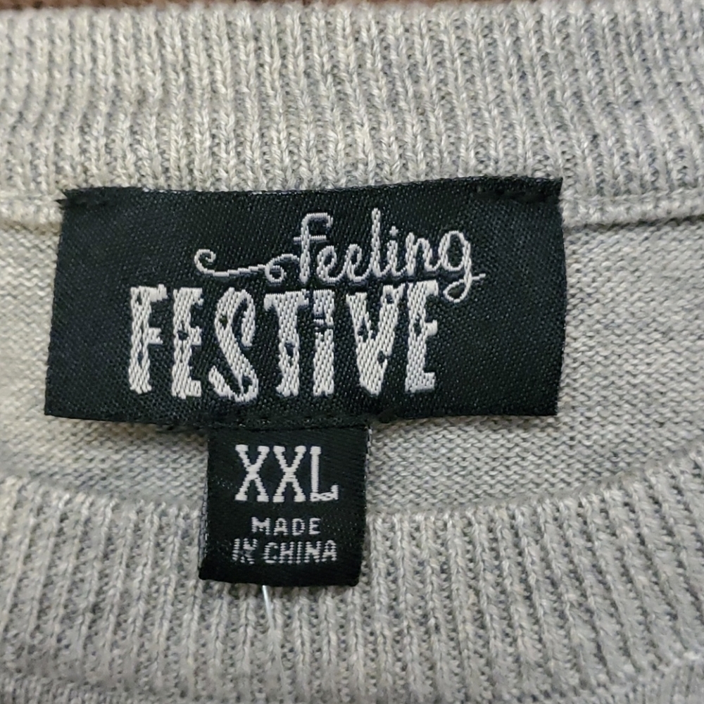 Feeling Festive Hearts Sweater Woman's Size XXL - Picture 7 of 8